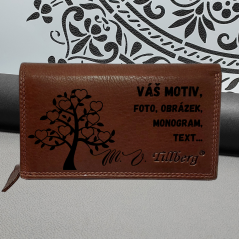 Dámská Peněženka Tillberg s vlastním monogram nebo text - Tvé prohlášení, naš závazek kvality