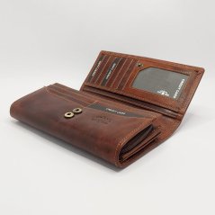 Dámská kožená peněženka s vlastním motivem – originální personalizovaný doplněk