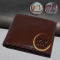Pánská kožená peněženka Ricardo s ražbou monogramu | Hnědá | Dárková krabička
