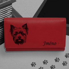 Kožená peněženka s motivem pro milovníky psů s obrázkem pejska - Jorkšírský teriér 2