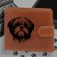 Kožená peněženka s motivem pro milovníky psů s obrázkem pejska - Shih Tzu