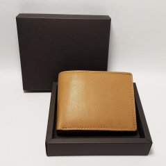 Exkluzivní kožená peněženka s vlastním monogramem a věnováním | Dárková krabička
