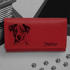 Kožená peněženka s motivem pro milovníky psů s obrázkem pejska - Jack russell teriér-3