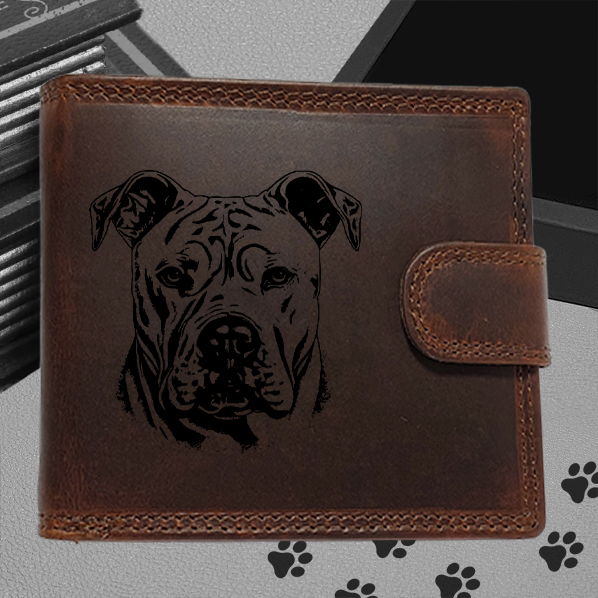 Kožená peněženka s motivem pro milovníky psů s obrázkem pejska - Argentinská doga