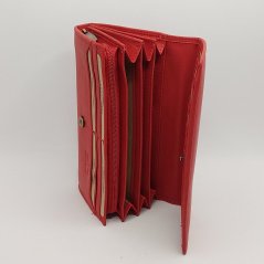Dámská červená peněženka s vlastním monogramem nebo text | Dárková krabička