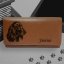 Kožená peněženka s motivem pro milovníky psů s obrázkem pejska - Afghánský chrt 2 - Vyberte si produkt: Dámská Slim peněženka hnědá