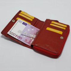 Červená Dámská peněženka Tillberg s monogramem, vlastním textem nebo fotkou