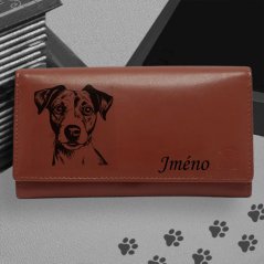 Kožená peněženka s motivem pro milovníky psů s obrázkem pejska - Jack russell teriér-3