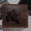 Pánská kožená peněženka s motorkou | pro motorkáře s obrázkem | 1 |  možnost monogramem nebo jménem