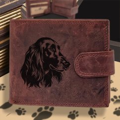 Kožená peněženka s motivem pro milovníky psů s obrázkem pejska - Afghánský chrt 2